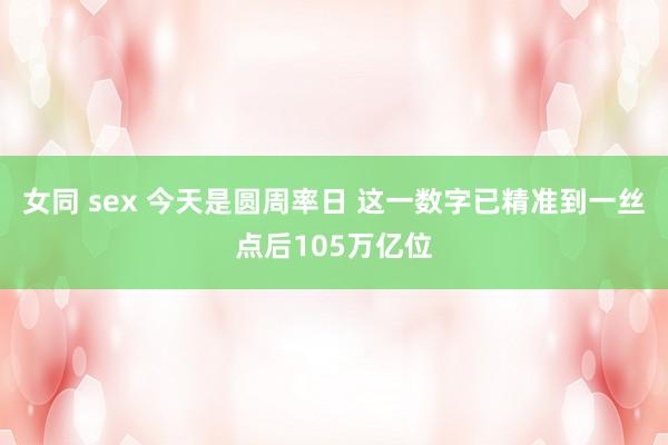 女同 sex 今天是圆周率日 这一数字已精准到一丝点后105万亿位