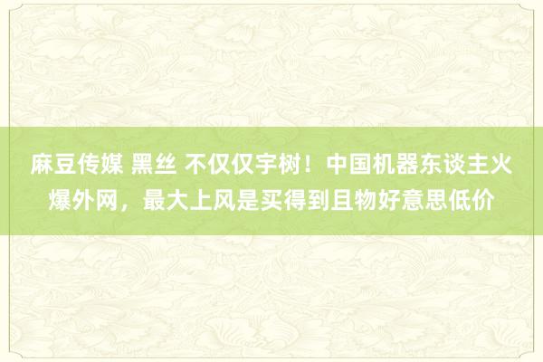 麻豆传媒 黑丝 不仅仅宇树！中国机器东谈主火爆外网，最大上风